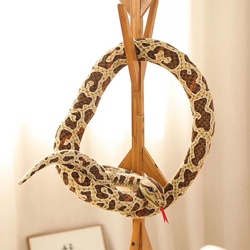 Peluche serpiente gigante de colores, juguete suave para regalo - imagen 5