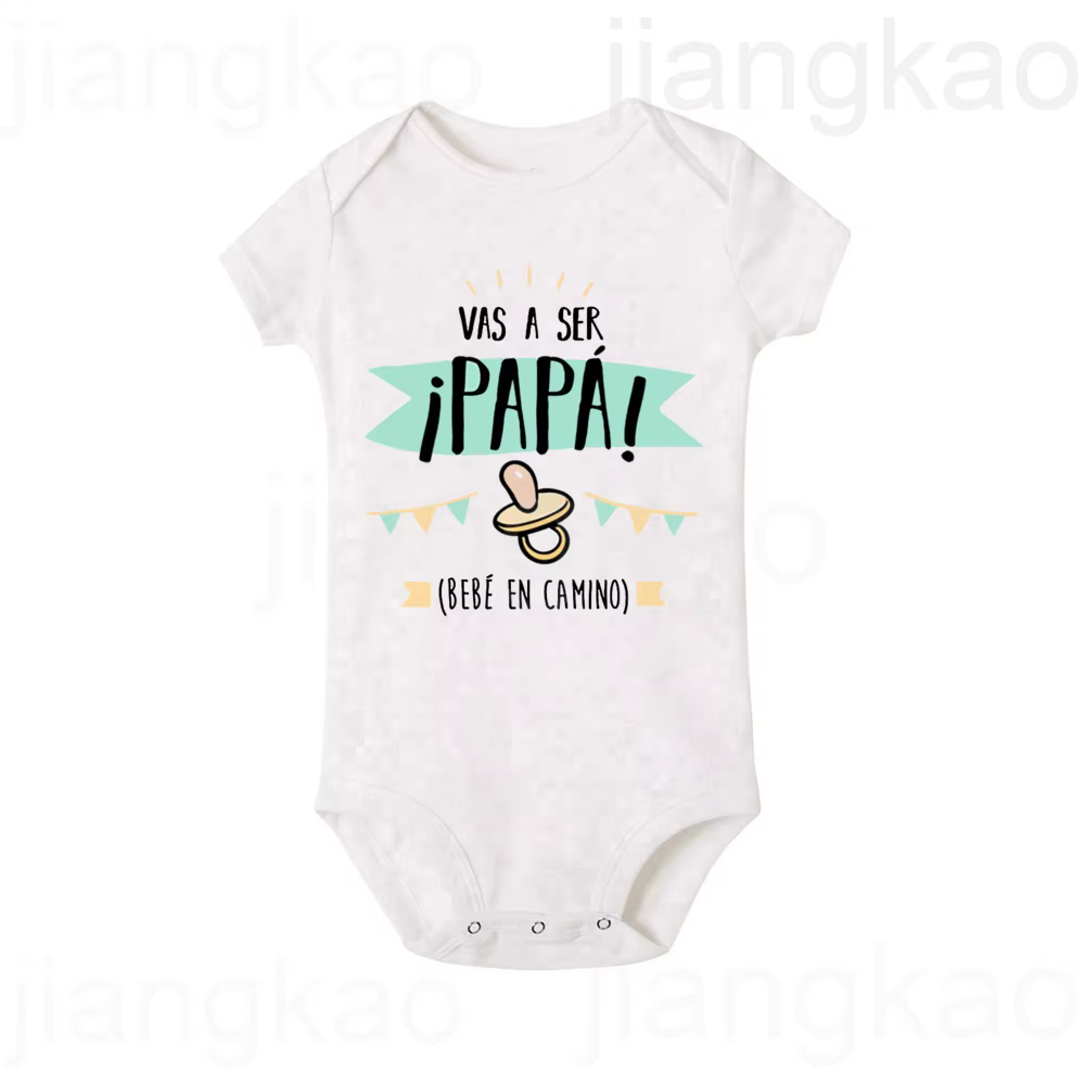 Body con estampado para bebé recién nacido – Algodón suave lavable - imagen 4