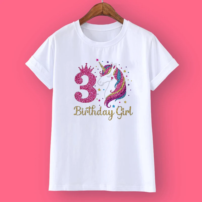 Camiseta unicornio niña – Diseño alegre para cumpleaños y fiesta - imagen 3
