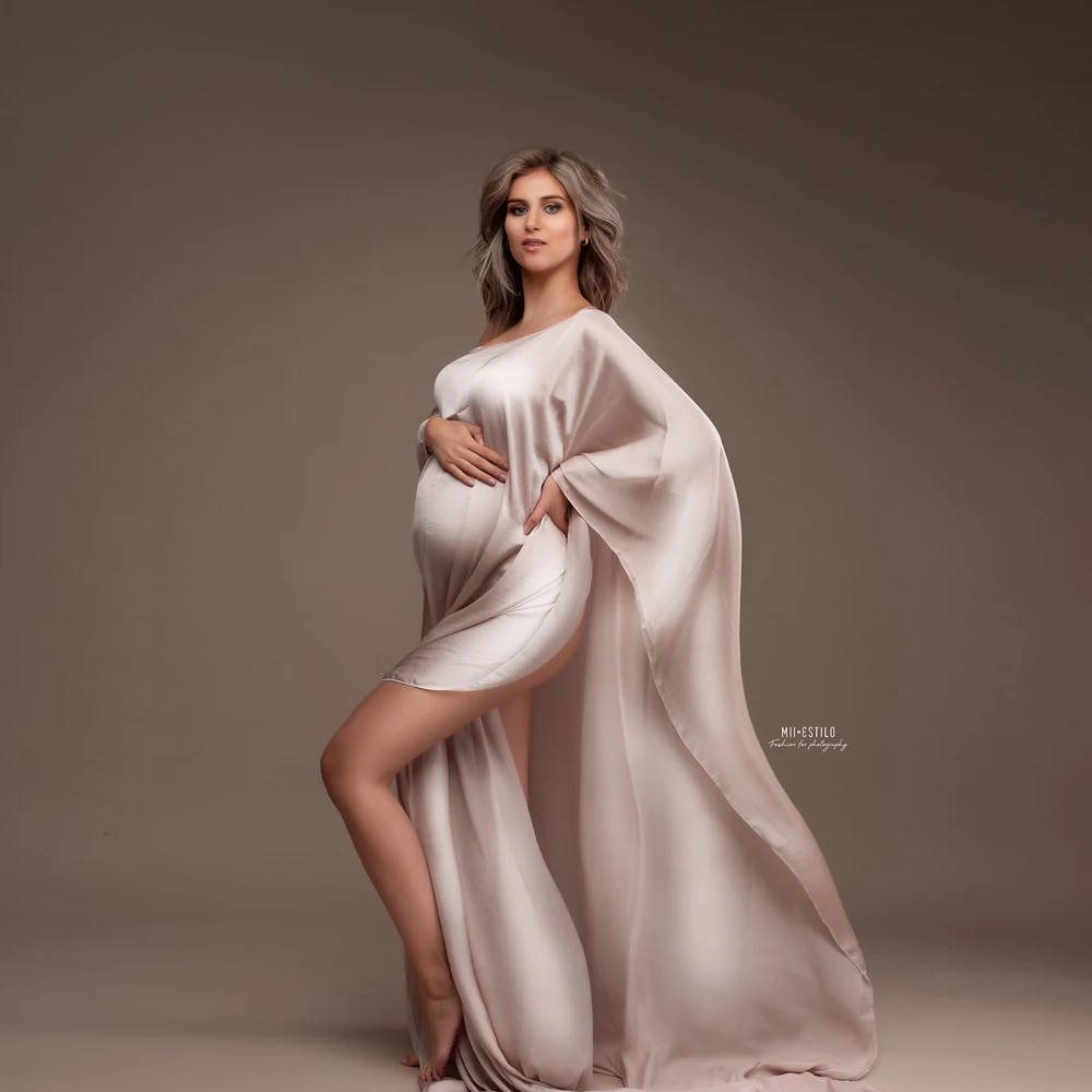 Capa de gasa y satén para maternidad