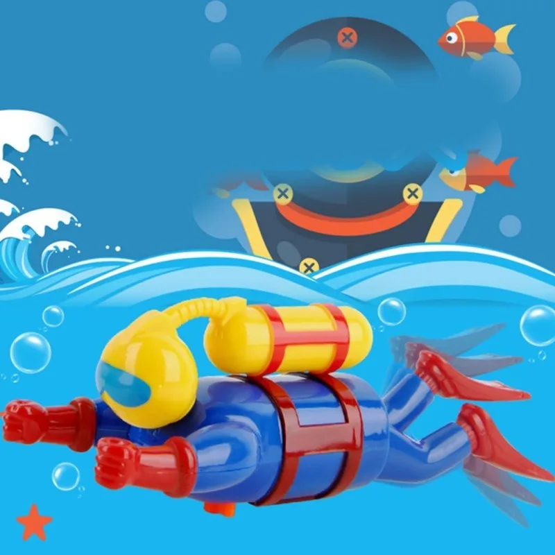 Juguete submarino con mecanismo de cuerda