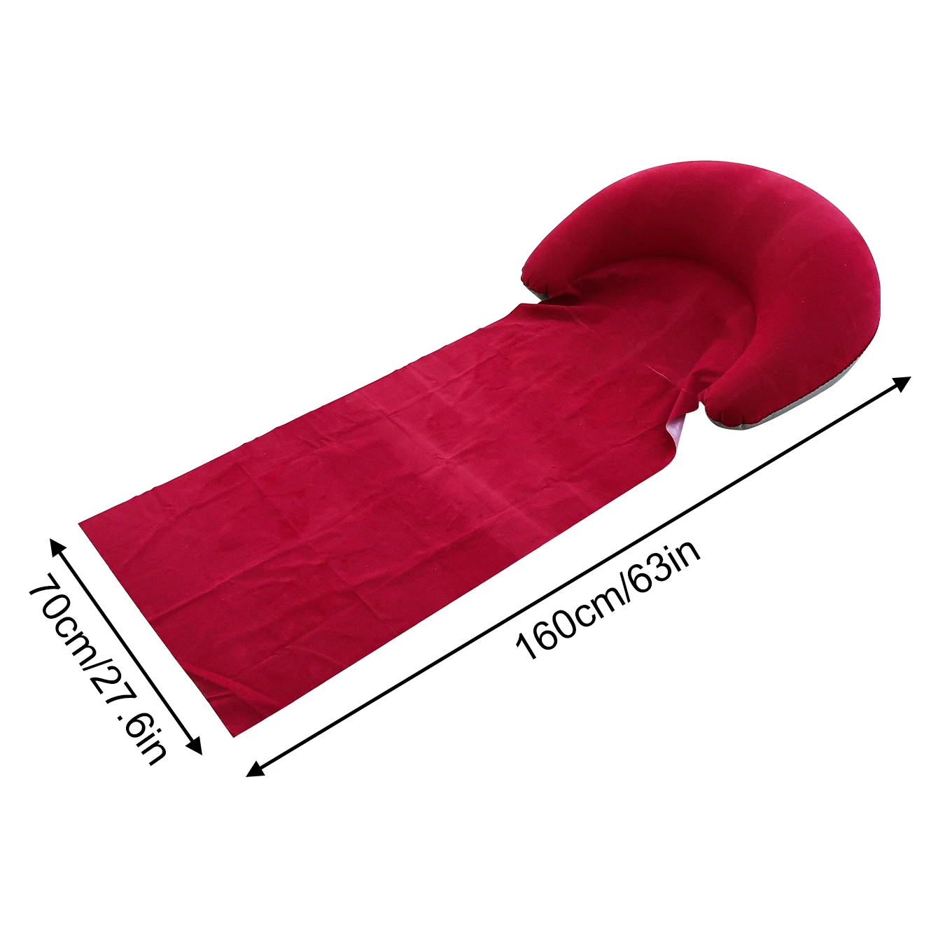 Estera de playa inflable plegable compacta para acampar y fiestas - imagen 3