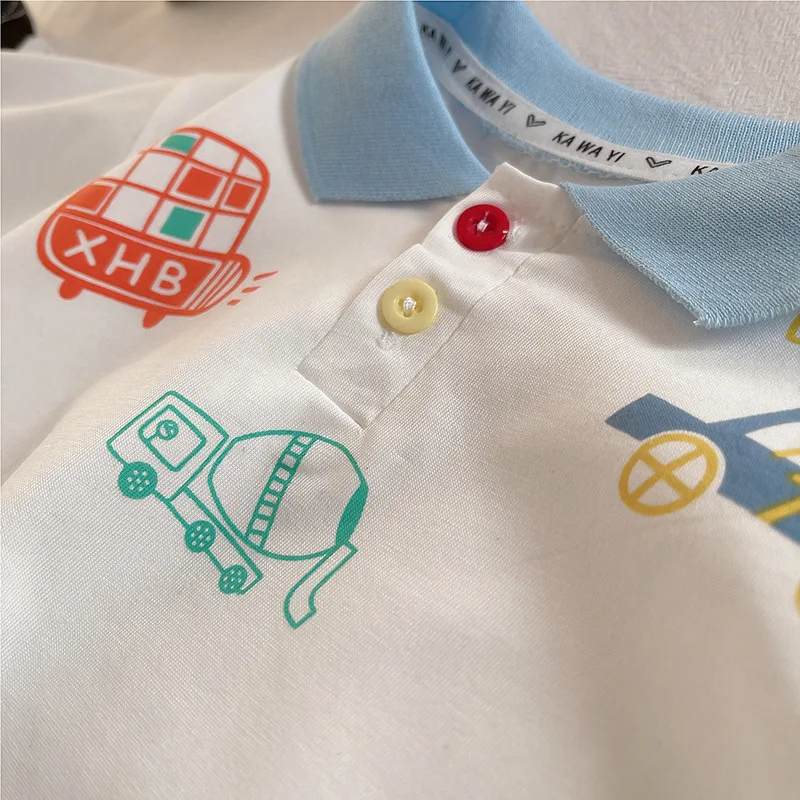 Conjunto de verano para bebé: camiseta algodón y vaqueros - imagen 3