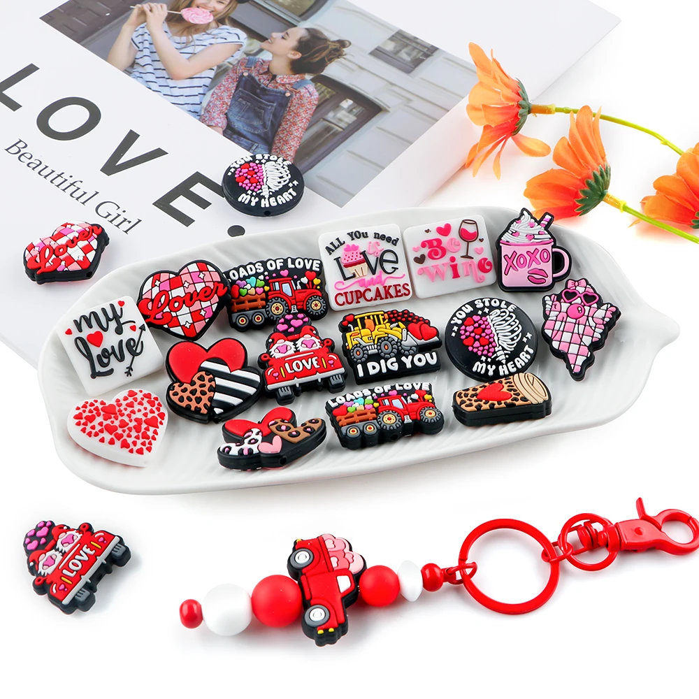Kovict Cuentas de silicona para pulseras infantiles San Valentín - imagen 3