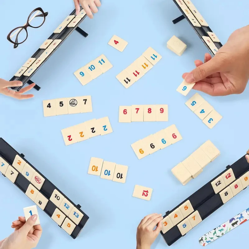 Mahjong israelí juego de cartas estratégico de viaje portátil - imagen 5