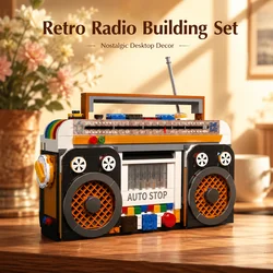 Radio de construcción Vintage para niños – Juguete educativo DIY