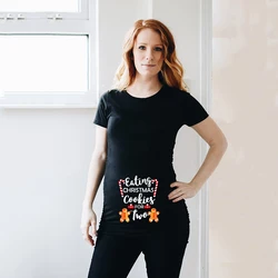Camiseta navideña de maternidad para embarazadas – Estilo festivo