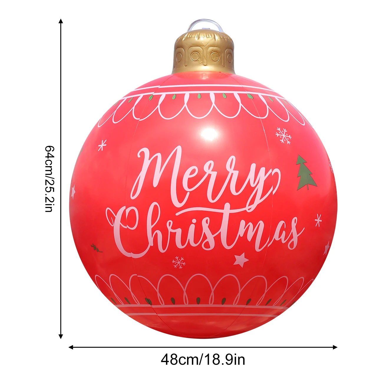 Bola de Navidad inflable decorativa para exterior, grande - imagen 2