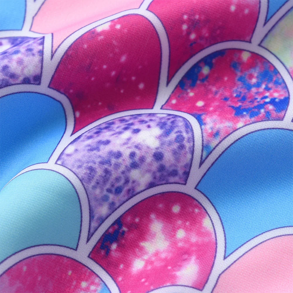 DXTON traje de baño niña de una pieza sirena brillante monokini - imagen 3