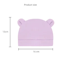 Gorro de bebé de punto cálido a prueba de viento con guantes