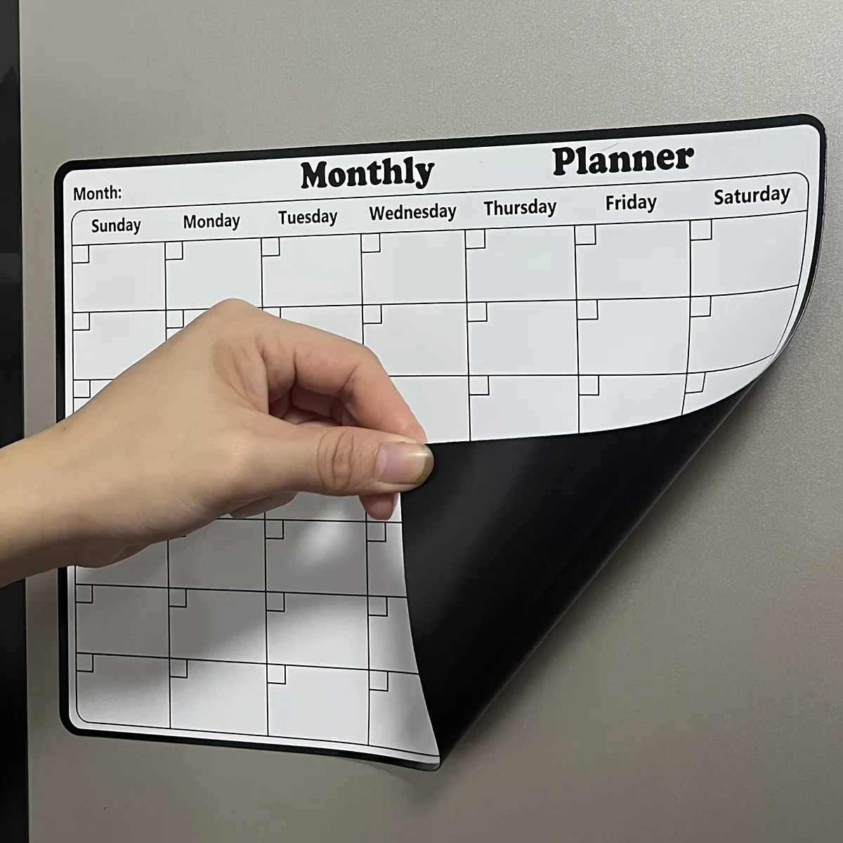 Calendario mensual magnético para cocina – Pizarra organizativa familiar