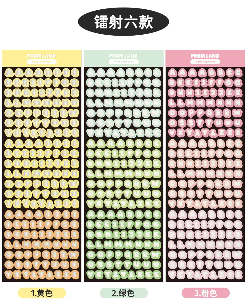 Paleta de colores de las pegatinas