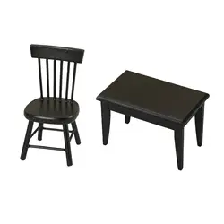 Muebles para casa de muñecas retro comedor, adorno decorativo