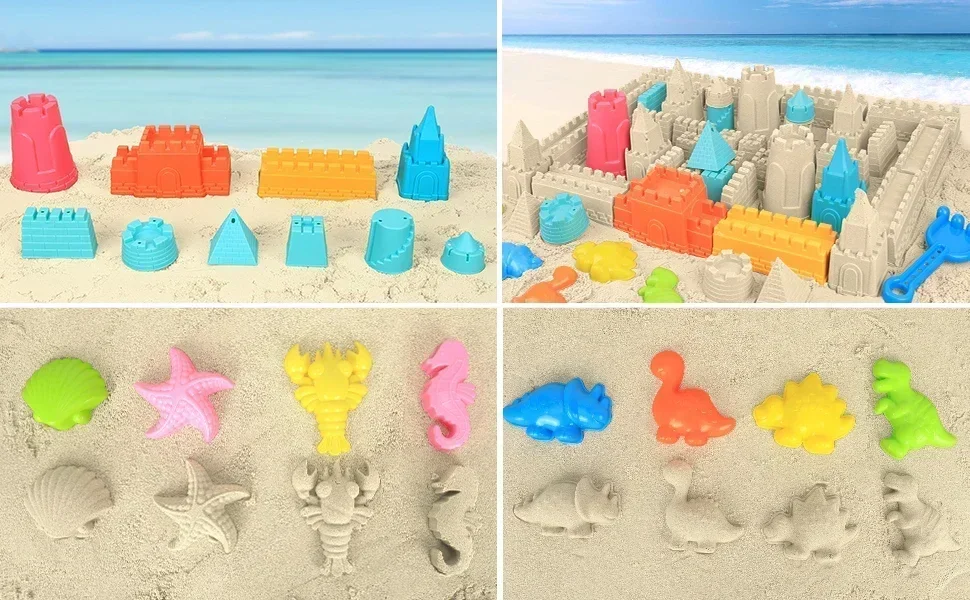 Set de juguetes de playa plegables para niños