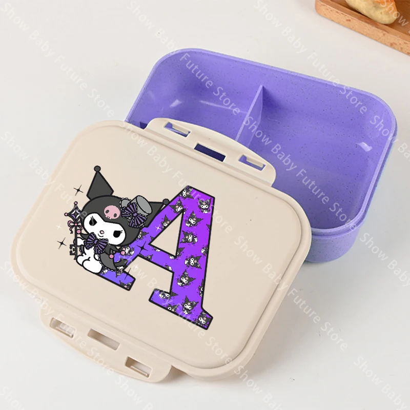 Lonchera infantil Kuromi aislante de plástico portátil unisex - imagen 4