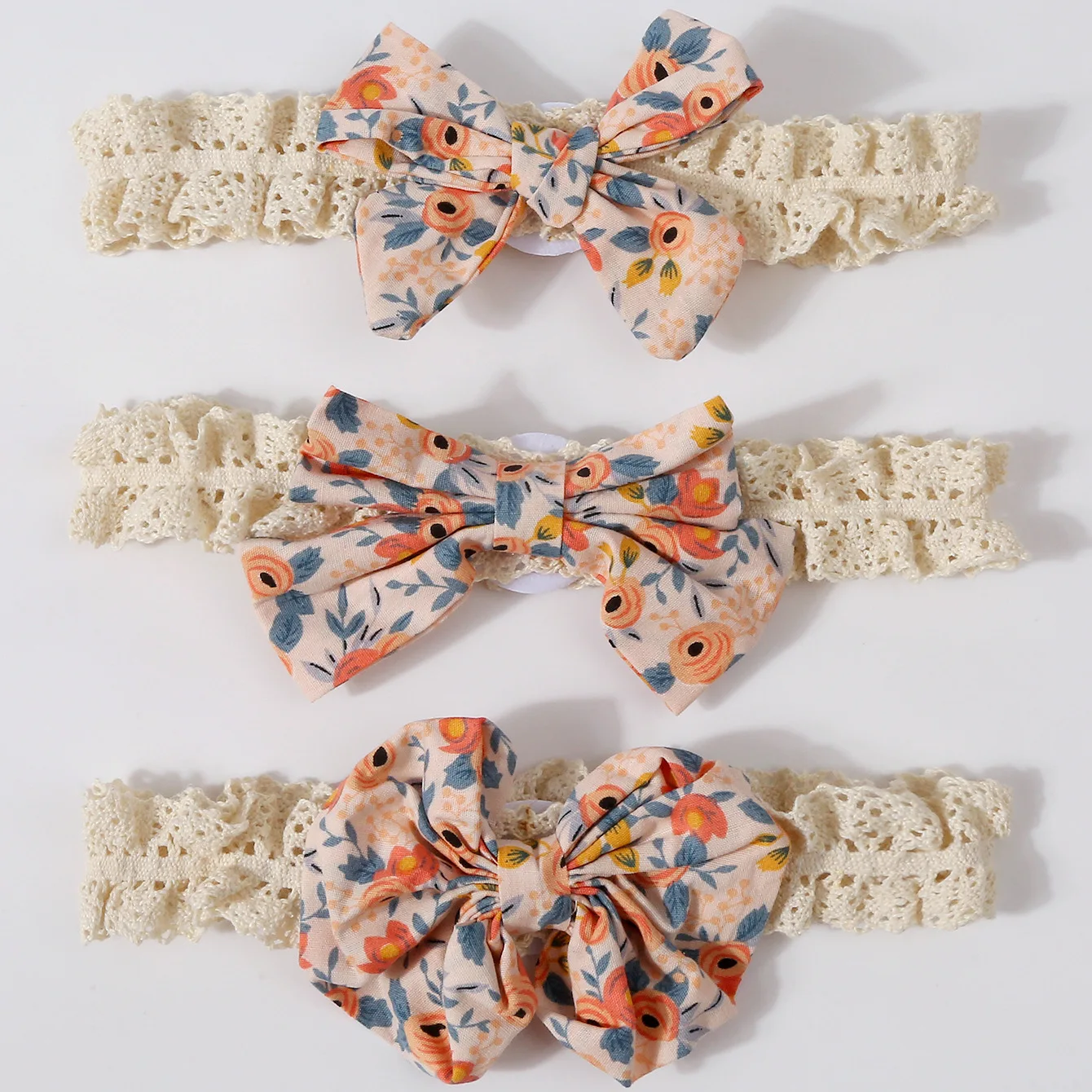Diadema de encaje con lazo para recién nacido, niña - imagen 2
