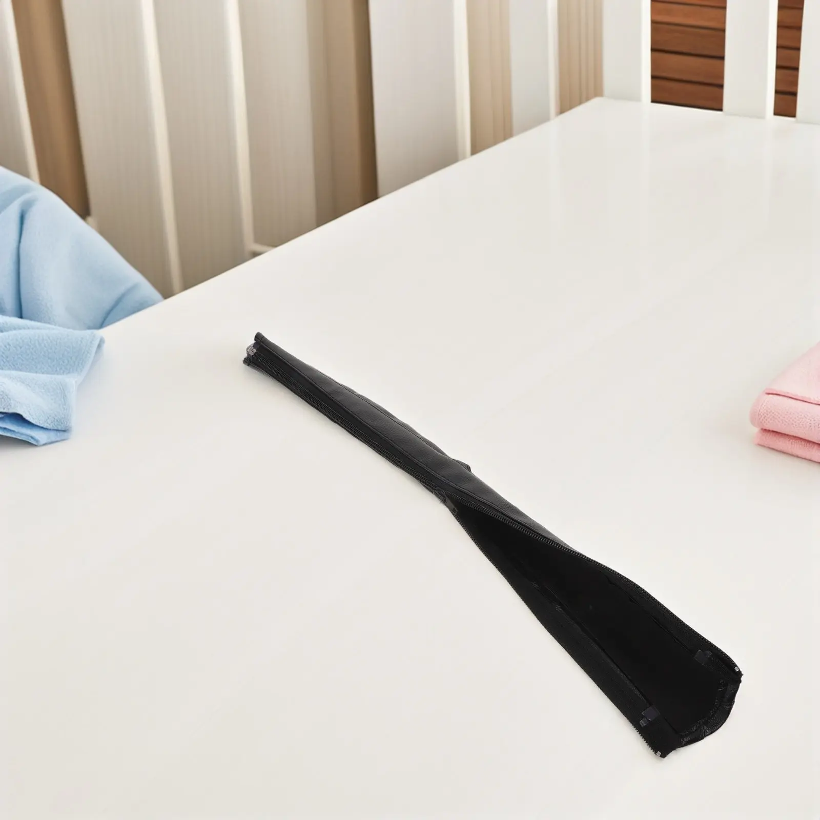Funda universal protectora para manillar de cochecito con cierre, negra - imagen 3