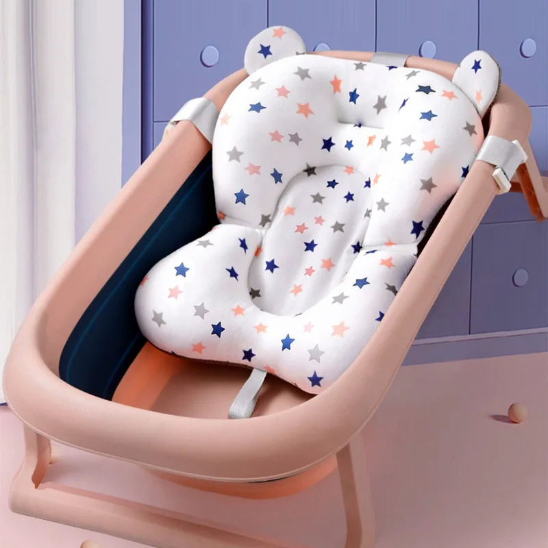 Asiento de baño reclinable para bebé – Universal con red flotante antideslizante