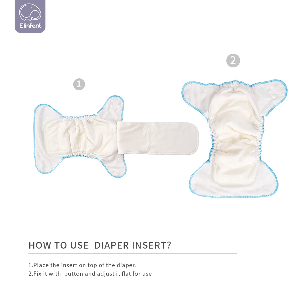 Elinfant Pañal de tela de bambú arcoíris - AIO/AI2 impermeable - imagen 2
