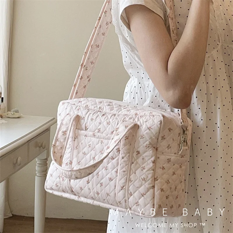 Bolso de maternidad bandolera floral gran capacidad para viaje - imagen 2
