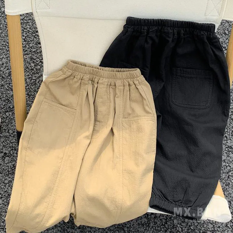 Pantalones de bebé en algodón para primavera y otoño, cintura elástica - imagen 2