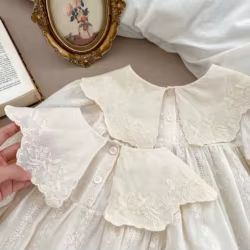 MILANCEL Body de niña con flores bordadas, vestido de una pieza