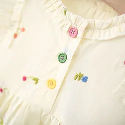 Vestido de princesa sin mangas con flores para niña y sombrero