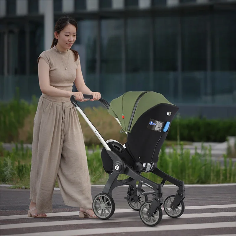 Cochecito bebé 3 en 1 plegable con asiento y cesta incluida - imagen 3