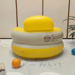 Asiento de baño infantil inflable con dibujos animados para bebé