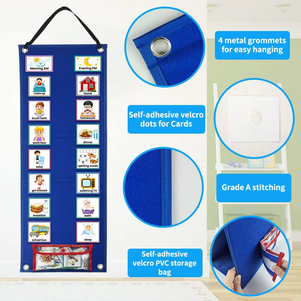 Horario visual infantil: tarjetas de rutina diaria para niños