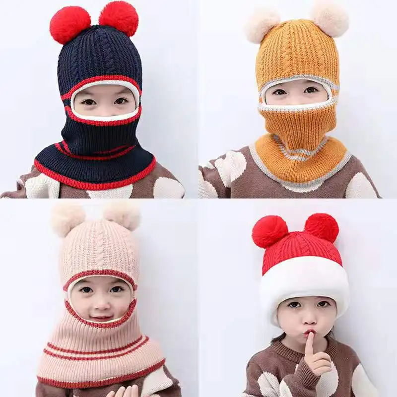 Gorro de punto con bufanda – Cálido y protección invierno - imagen 3
