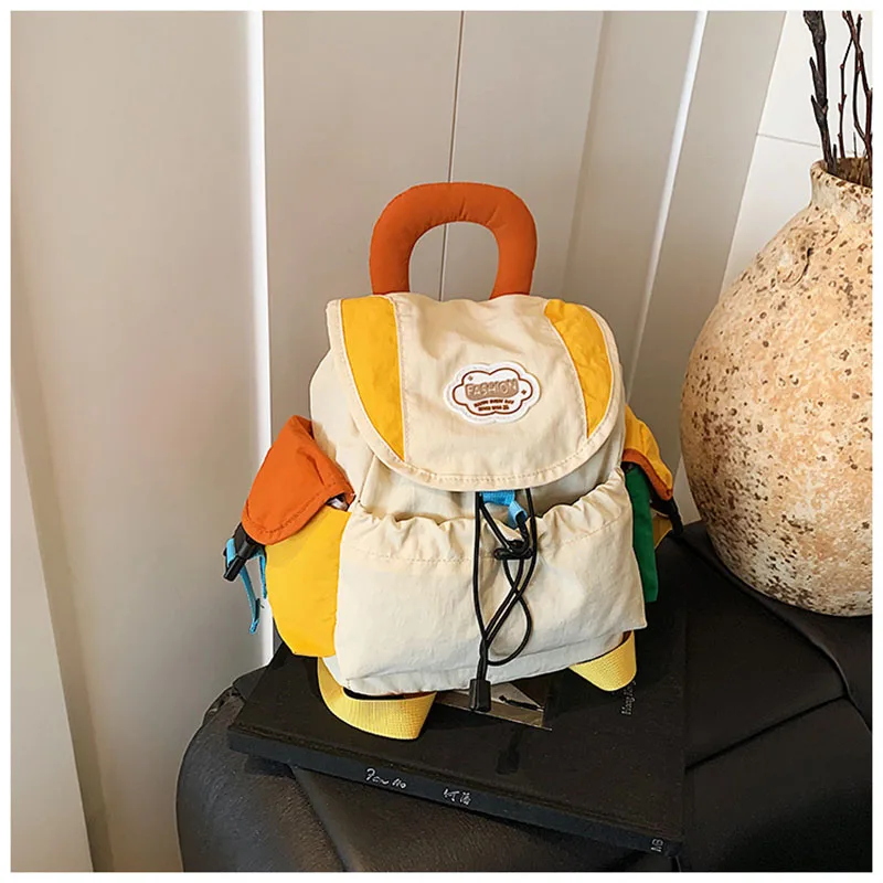 Mochila infantil gran capacidad con bloques de color para niñas - imagen 3