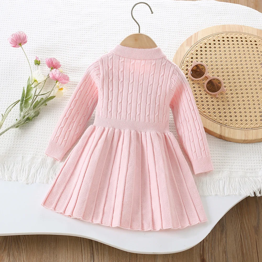 Vestido de lana para niña de punto – Otoño e invierno - imagen 5