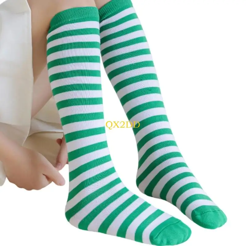 Calcetines a media pantorrilla de rayas suaves para niños - imagen 2