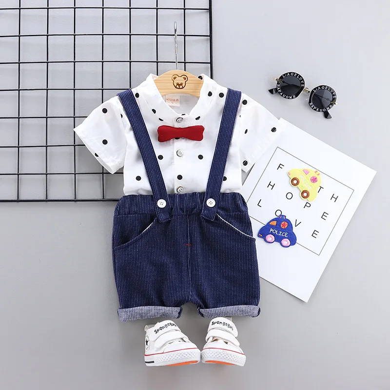 Conjunto verano para bebé: camiseta manga corta y mono – 2 piezas - imagen 2