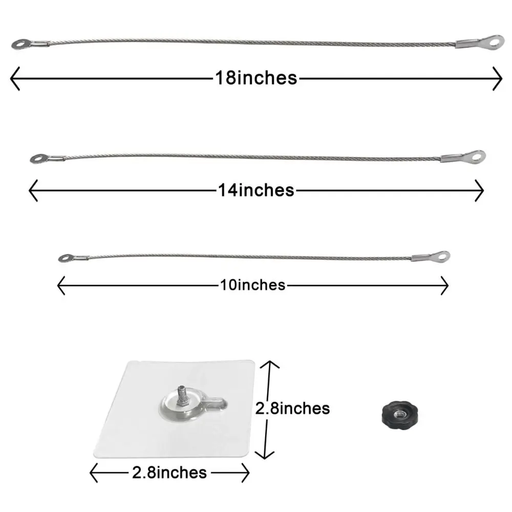 Anclaje de seguridad para muebles autoadhesivo acero inoxidable