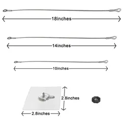 Anclaje de seguridad para muebles autoadhesivo acero inoxidable