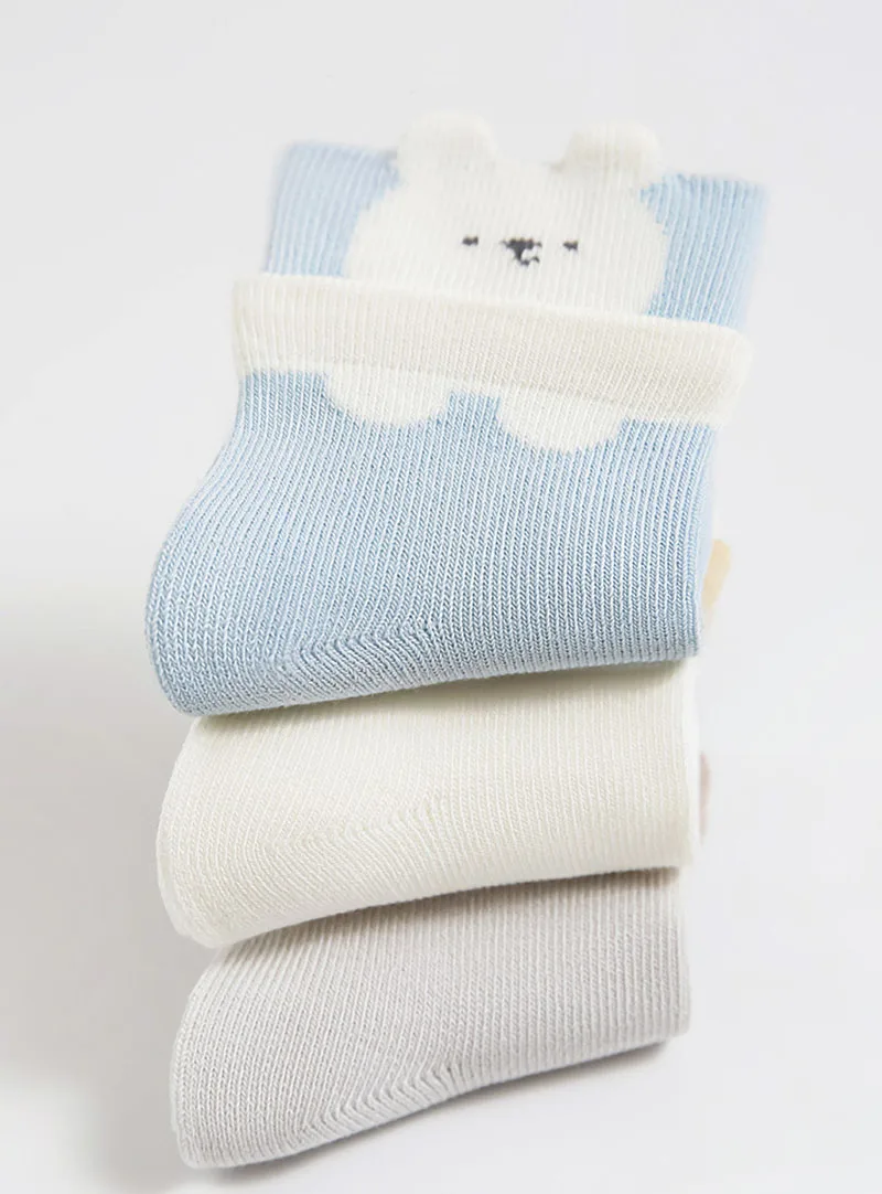 Calcetines altos hasta la rodilla de animales para bebé primavera - imagen 2