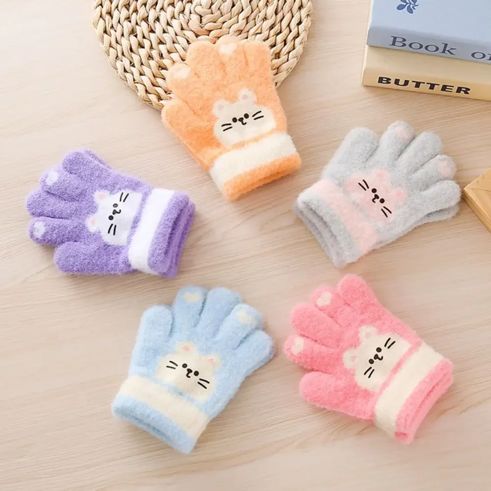 Guantes de gato para niños cálidos y gruesos contra el invierno - imagen 5