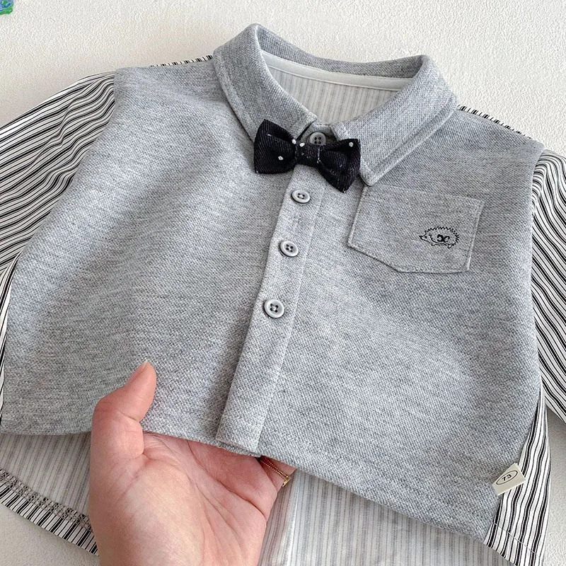 Camisa Milancel de algodón para niño – Estile británico - imagen 3