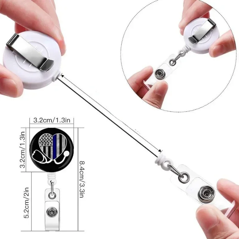 Portatarjetas retráctil con cordón PelSone - imagen 2