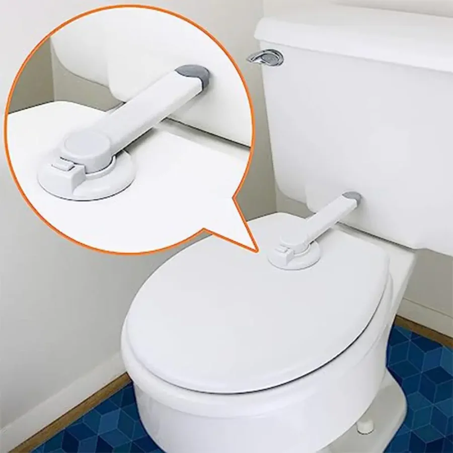 Cerradura adhesiva para inodoro de bebé, fácil instalación - imagen 3