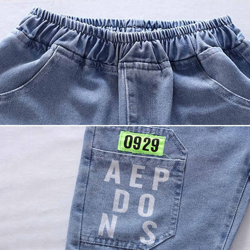 Pantalones vaqueros niño con estampado de letras - imagen 5