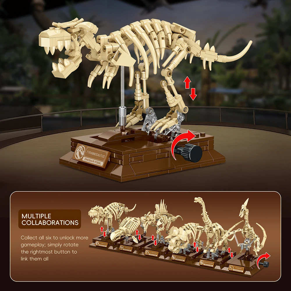 Bloques de dinosaurio Pterosaurio educativos STEM para niños - imagen 4