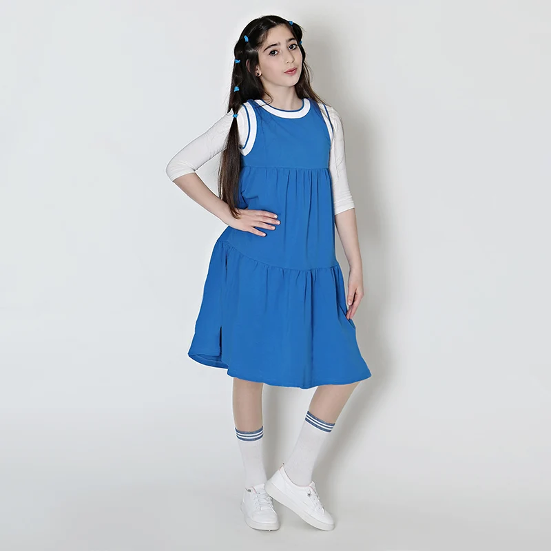 Conjunto familiar azul real bebé niño y niña – Ropa verano - imagen 3