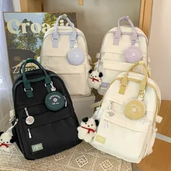 Mochila escolar juvenil con múltiples bolsillos para libros