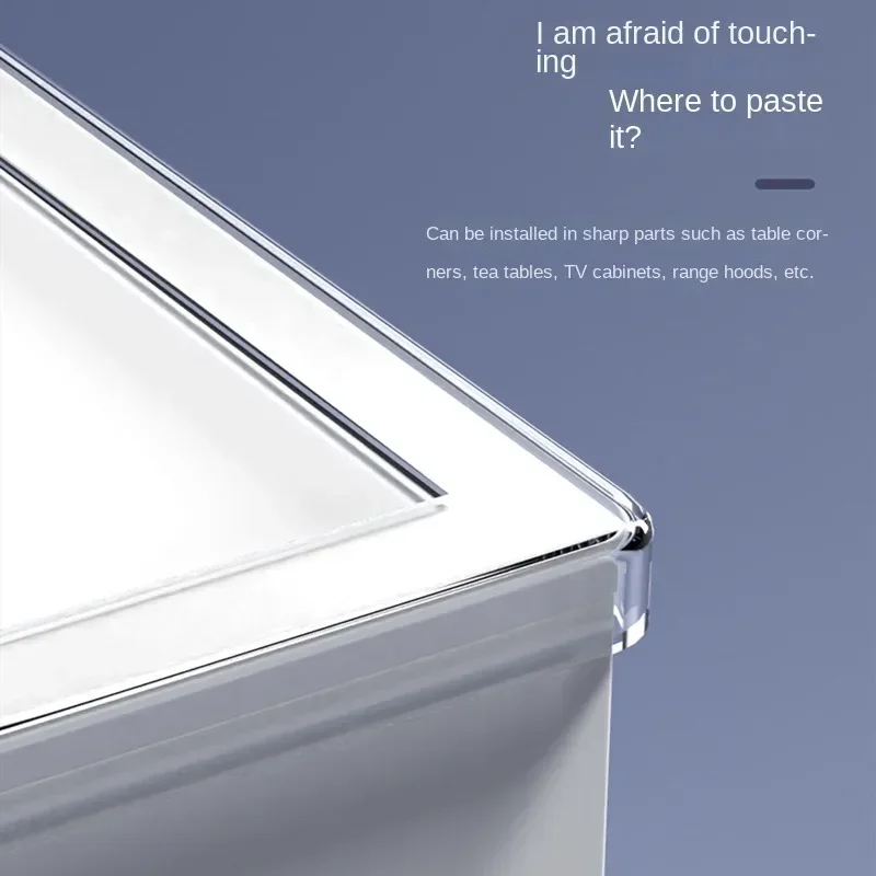 Protector anti-colisión PVC transparente esquinas bordes bebé - imagen 4
