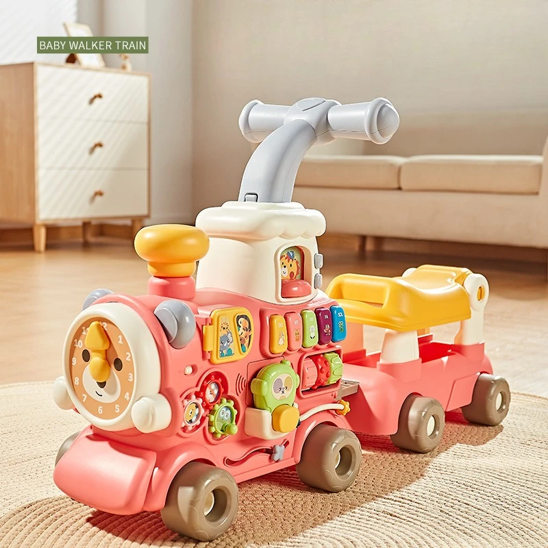 Tren Montessori de arrastre con panel extraíble antideslizante - imagen 5