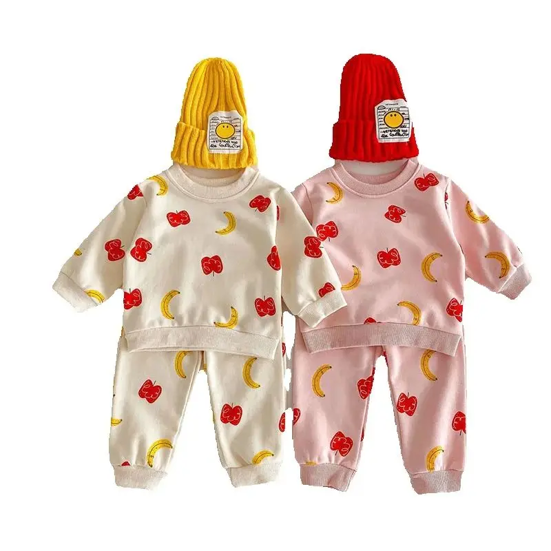 Sudadera con Estampado de Frutas para Bebé Niña – Moda Infantil