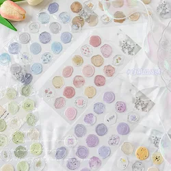 Pegatinas transparentes de cera estilo retro para scrapbooking
